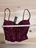 Lulus Floral Red Halter Top Size S - photo 3
