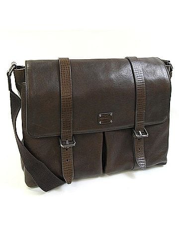Dolce & Gabbana Dolce &amp; Gabbana Shoulder Bag, Dark Brown Leather Crossbody, Men's. (view 1)