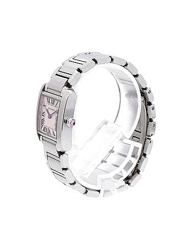 Cartier Cartier Tank Française SM W51028Q3 Pink Dial Women's Watch (view 2)