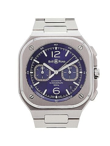 Bell & Ross Bell &amp; Ross BR 05 Chrono Blue Steel BR05C-BU-ST SST Dial Men's Watch (view 1)