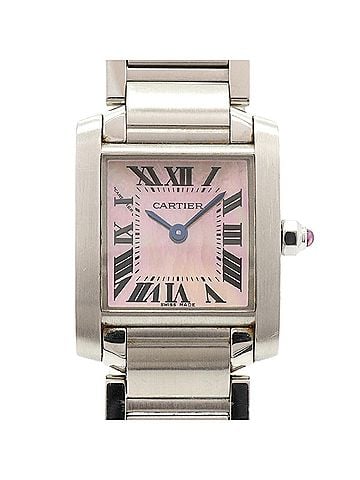 Cartier Cartier Tank Française SM W51028Q3 Pink Dial Women's Watch (view 1)