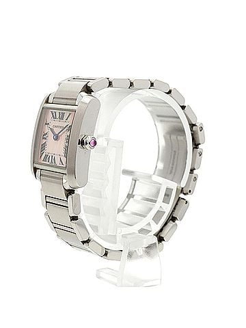 Cartier Cartier Tank Française SM W51028Q3 Pink Dial Women's Watch (view 2)