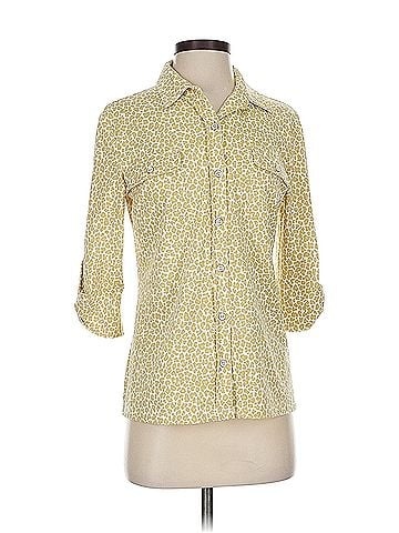 J. McLaughlin J. Mc Laughlin 3/4 Sleeve Button Down Shirt (view 1)