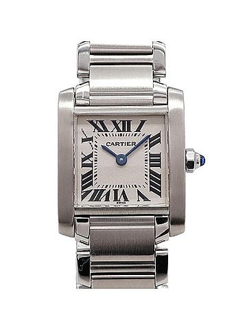 Cartier Cartier Tank Française SM W51008Q3 Ivory Dial Women's Watch (view 1)
