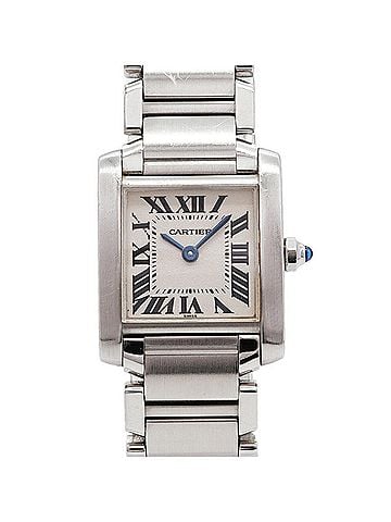Cartier Cartier Tank Française SM W51008Q3 Ivory Dial Women's Watch (view 1)