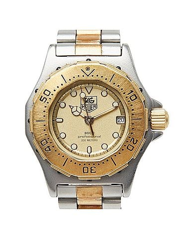 TAG Heuer TAG Heuer 3000 Professional Watch 935.408 Quartz Gold Dial Stainless Steel Women's (view 1)