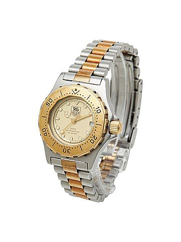 TAG Heuer TAG Heuer 3000 Professional Watch 935.408 Quartz Gold Dial Stainless Steel Women's (view 2)