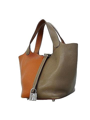 Hermès Hermes Picotin Lock Casaque PM Handbag, Taurillon Clemence Leather, Gold Etoupe, ?P Stamp, Ladies' (view 1)