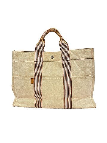 Hermès Hermes New Fourre-Tout MM Canvas Tote Bag, Orange, Men's &amp; Women's (view 1)