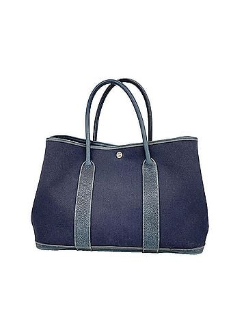 Hermès Hermes Garden PM Tote Bag, Toile Officier, Navy, ?I stamp, Women's (view 1)