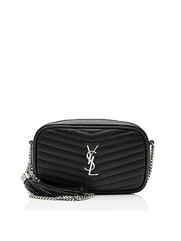 Saint Laurent Saint Laurent Matelasse Grain de Poudre Monogram Lou Mini Camera Bag (view 1)