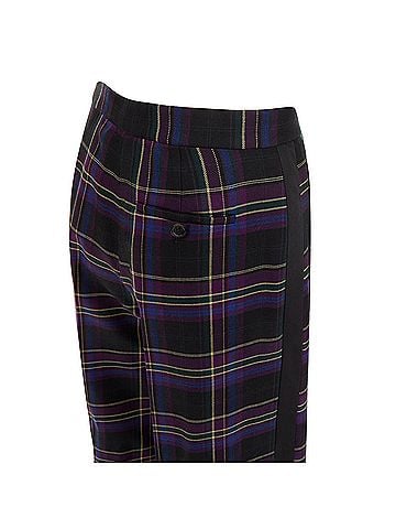Ralph Lauren Ralph Lauren Tartan Plaid Wool Wide Leg Trousers (view 2)