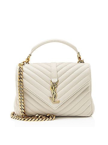 Saint Laurent Saint Laurent Matelasse Calfskin Monogram College Medium Shoulder Bag (view 1)