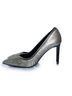 Tom Ford 100% Leather Silver Tom Ford, python leather metallic zipper heels Size EU 38 1/2 - photo 3