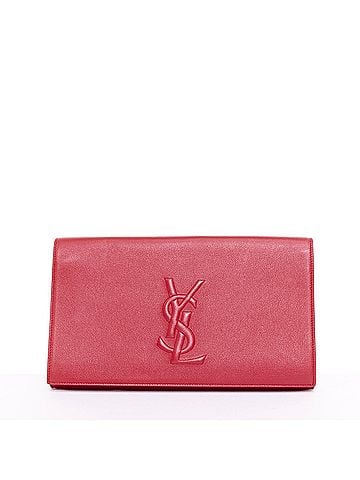 Saint Laurent Yves Saint Laurent 2011 Belle de Jour Red Leather Clutch (view 1)