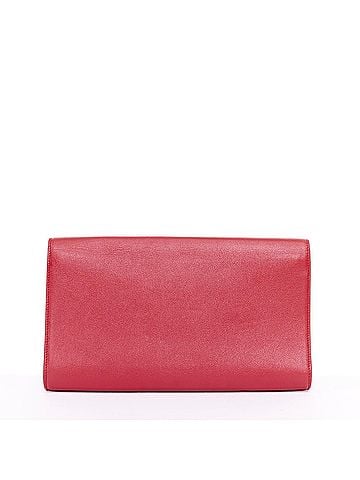 Saint Laurent Yves Saint Laurent 2011 Belle de Jour Red Leather Clutch (view 2)