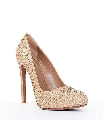 Alaïa Alaia Nude Vienne Leather Stiletto Pumps (view 1)
