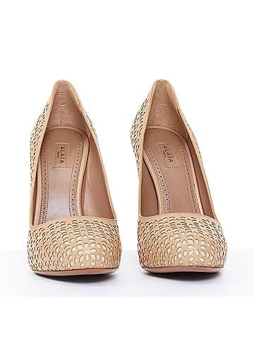 Alaïa Alaia Nude Vienne Leather Stiletto Pumps (view 2)