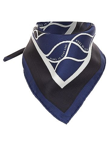 Hermès Hermes Blue Robe du Soir Hong Kong 40 Silk Scarf (view 1)