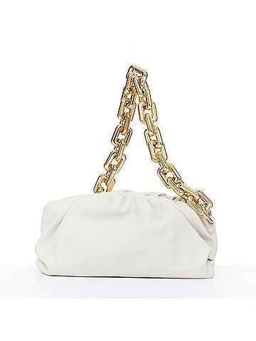 Bottega Veneta Bottega Veneta 2020 The Chain Pouch White Leather Shoulder Bag (view 1)