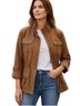Chico's 100% Polyester Brown Jacket Size 1 - photo 1
