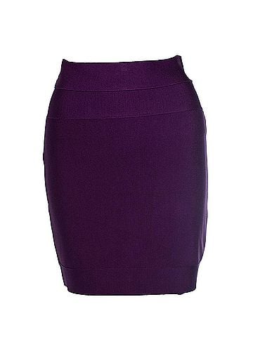 Herve Leger Herve Leger, purple bodycon skirt (view 1)