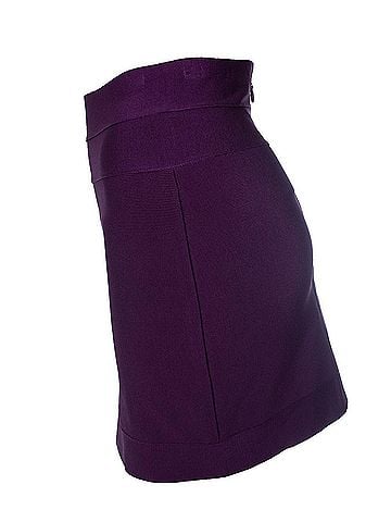Herve Leger Herve Leger, purple bodycon skirt (view 2)