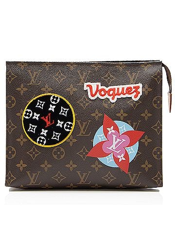 Louis Vuitton Louis Vuitton Limited Edition Monogram Canvas Patches Toiletry Pouch 26 (view 1)