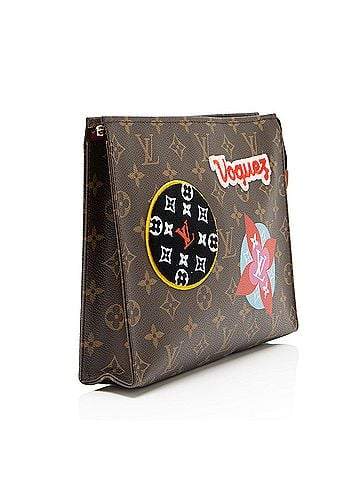 Louis Vuitton Louis Vuitton Limited Edition Monogram Canvas Patches Toiletry Pouch 26 (view 2)