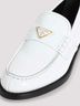 Prada 100% Leather White Brushed Leather Loafers Size EU 36 - photo 5
