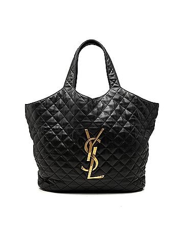 Saint Laurent Maxi Quilted Lambskin Icare Shopping Tote (view 1)