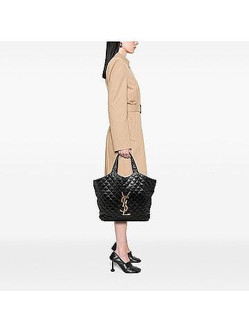 Saint Laurent Maxi Quilted Lambskin Icare Shopping Tote (view 2)