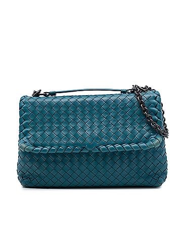 Bottega Veneta Small Nappa Intrecciato Olimpia Shoulder Bag (view 1)