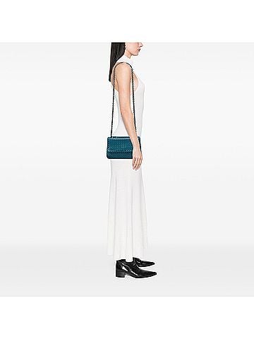 Bottega Veneta Small Nappa Intrecciato Olimpia Shoulder Bag (view 2)