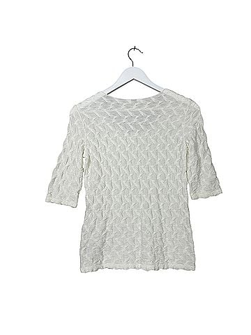 Armani Collezioni Textured 3/4 Sleeve Blouse (view 2)
