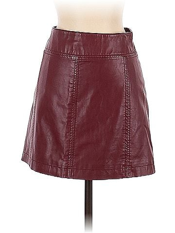 Free People Free People Faux Leather Skirt (view 1)
