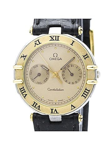 Omega OMEGA Constellation Day date 18K Gold Quartz Watch 196.1070 Polished (view 1)