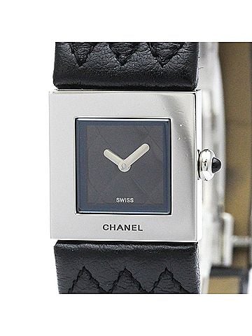 Chanel CHANEL Matelasse Steel Leather Quartz Ladies Watch H0116 Polished (view 1)