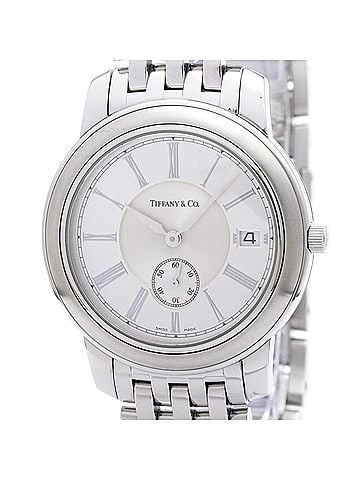 Tiffany & Co. TIFFANY Mark Round Stainless Steel Quartz Mens Watch Polished (view 1)