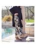 bryn WALKER Floral Black White Casual Pants Size M - photo 9
