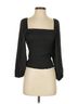 J.Crew 100% Polyester Black J.Crew 3/4 Sleeve Top Size XS - photo 1