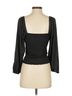 J.Crew 100% Polyester Black J.Crew 3/4 Sleeve Top Size XS - photo 2