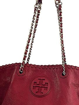Tory Burch Tory Marion Leather Tote (view 2)