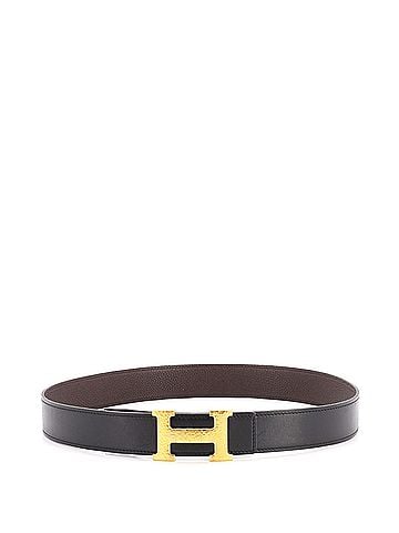 Hermès Constance Martelee H Reversible Belt Leather with Hammered Hardware Medium (view 2)