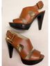 Michael Kors 100% Leather Brown Heels Size 7 - photo 3