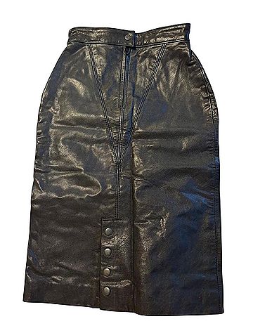 I.O.U. Leather Skirt (view 2)