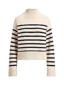 Ralph Lauren Striped Wool-Blend Mockneck Sweater Pullover Sweater (view 2)