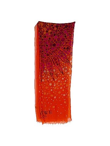 Loewe Loewe Vibrant Print Scarf in Orange Modal (view 1)