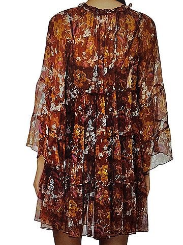 Jade by Johnny Was Daisy floral silk mini Casual Dress (view 2)