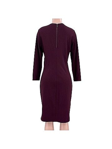 Vince. Shiraz Wine Stretch Crepe Knit Sheath Dress Cocktail Dress (view 2)